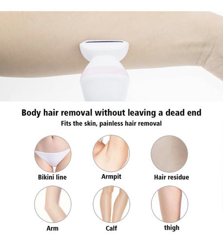 Depiladora Inalambrica Htc Hl-020 - Cuerpo Y Rostro