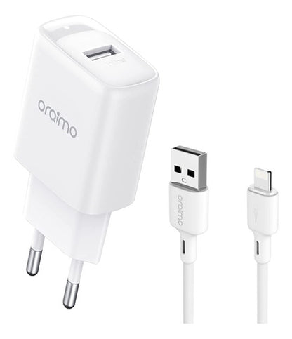 Cargador De Pared + Cable Usb - Lightning Oraimo Eu 2a 10w