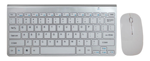 Combo Mini Teclado Y Mouse Óptico Inalámbrico - Ffstoreuy