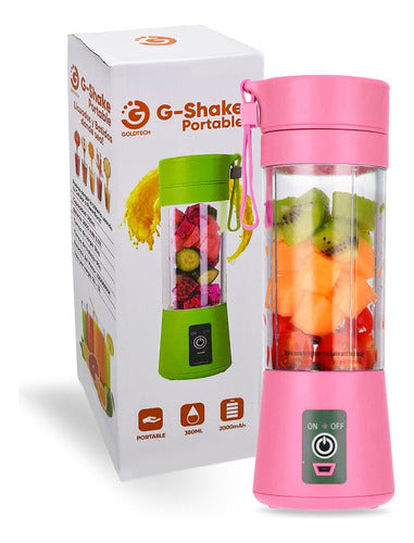 Licuadora G-shake Portable 380 Ml Goldtech