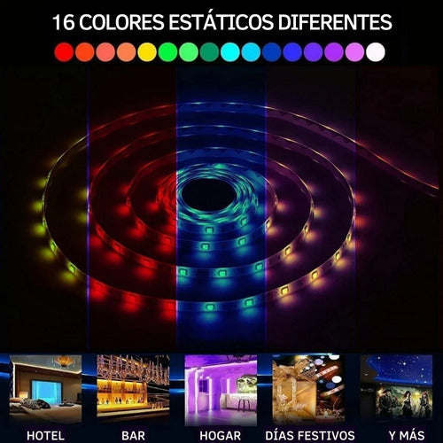 Rollo Led 5050 Rgb 5m C/control Usb Xtrike Me - Ffstoreuy