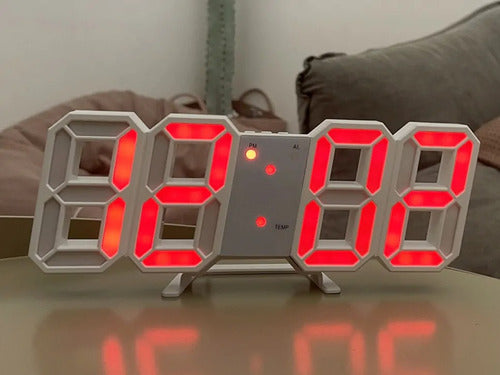 Reloj Digital Mesa Números Luz Led Moderno Despertador Usb