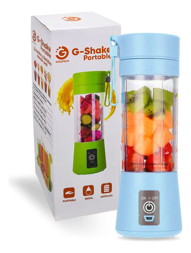 Licuadora G-shake Portable 380 Ml Goldtech