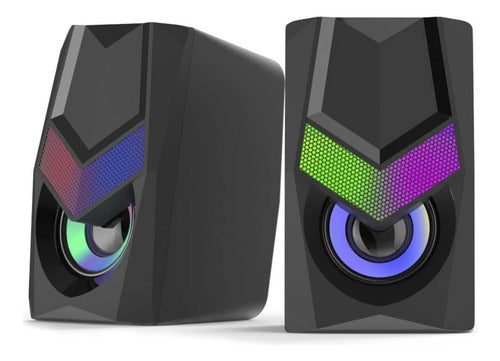 Parlantes Gamer Xzz-sp-01 2x3w Rgb Usb+3.5mm X-lizzard
