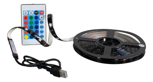 Rollo Led 5050 Rgb 5m C/control Usb Xtrike Me - Ffstoreuy