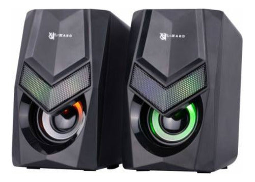 Parlantes Gamer Xzz-sp-01 2x3w Rgb Usb+3.5mm X-lizzard