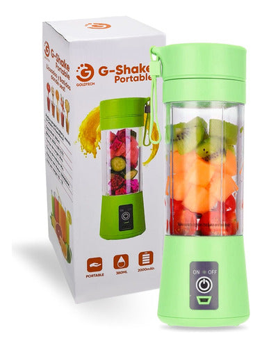 Licuadora G-shake Portable 380 Ml Goldtech